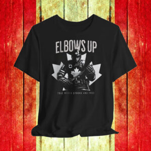 Elbows Up Canada Hockey True North Strong And Free T-Shirt