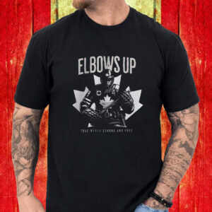Elbows Up Canada Hockey True North Strong And Free T-Shirt