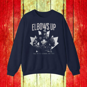 Elbows Up Canada Hockey True North Strong And Free T-Shirt