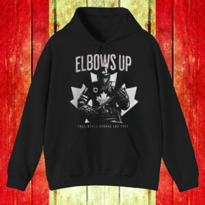 Elbows Up Canada Hockey True North Strong And Free T-Shirt