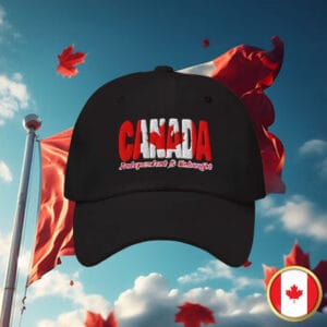 Elbows Up Canada Independent and Unbought Embroidered Dad Hat