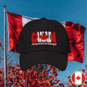 Elbows Up Canada Independent and Unbought Embroidered Dad Hat