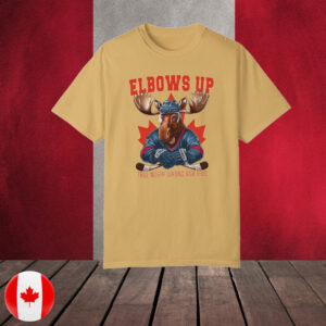 Elbows Up Canada, Moose Hockey, True North Strong And Free T-Shirt