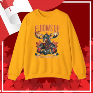 Elbows Up Canada Moose Hockey True North Strong And Free T-Shirt