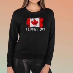 Elbows Up Canada, Never 51, Vintage Canada Shirt
