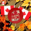 Elbows Up Canada Pin Button True North Strong and Free - Canadian Hockey Culture
