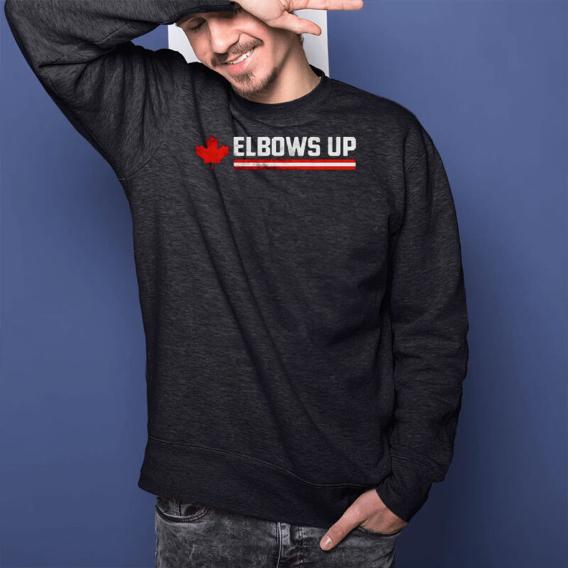 Elbows Up Canada Shirt, Proud Canadian Tee, Patriotic T-Shirt, Canada Pride Shirt