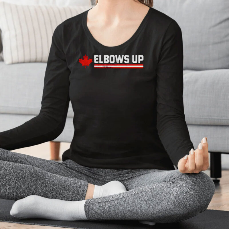 Elbows Up Canada Shirt, Proud Canadian Tee, Patriotic T-Shirt, Canada Pride Shirt