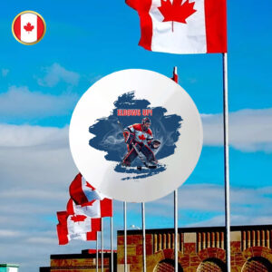 Elbows Up Canada Strong Pin Button design