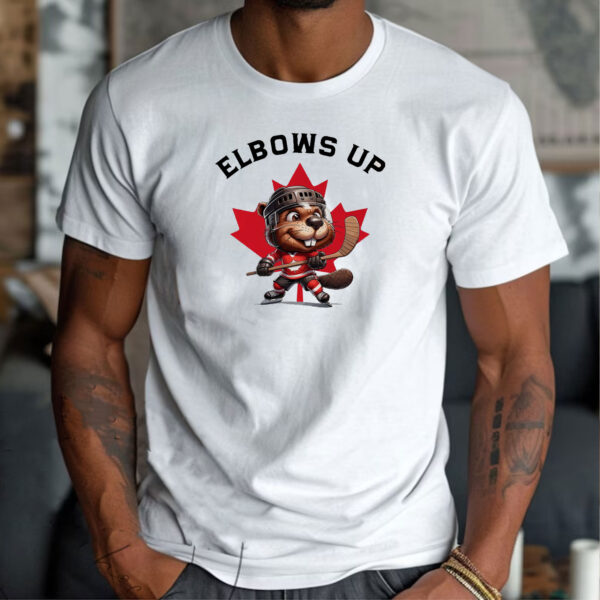 Elbows Up Canada Strong T-Shirt - Support Made In Canada