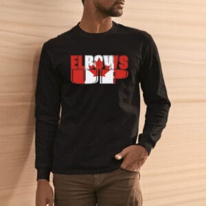 Elbows Up Canada T-Shirt, Fun Graphic Tee for Canadians, Great for Canada Day Shirt
