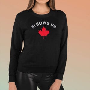 Elbows Up Canada T-Shirt, Retro, Vintage, Elbows Up Canada True North Strong and Free Proud Canadian T-Shirt
