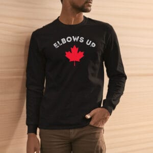 Elbows Up Canada T-Shirt, Retro, Vintage, Elbows Up Canada True North Strong and Free Proud Canadian T-Shirt