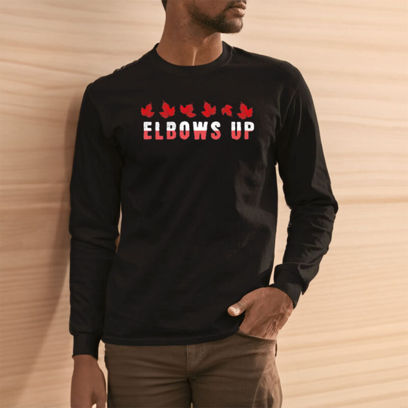 Elbows Up Canada T-Shirts, Elbows Up Canada True North Strong and Free Proud Canadian T-Shirt