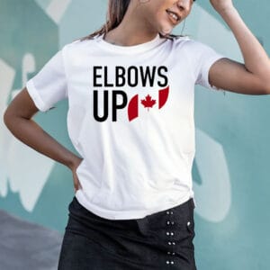 Elbows Up Canada, Trendy Canadian, Maple Leaf Flag, Canada Day Shirt