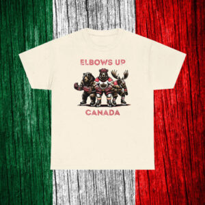 Elbows Up Canada Unique Canadian Sports T-Shirt