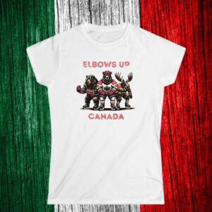 Elbows Up Canada Unique Canadian Sports T-Shirt