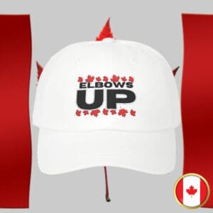 Elbows Up Classic Dad Hat - Canadian Pride Embroidered