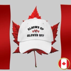 Elbows Up Embroidered Canada Hat For Men & For Women