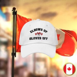 Elbows Up Embroidered Canada Hat For Men & For Women