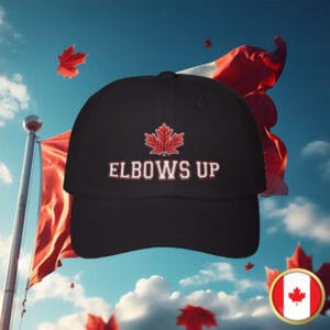Elbows Up Embroidered Canada Hat - Never 51 Caps