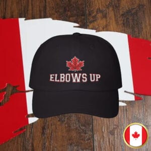 Elbows Up Embroidered Canada Hat - Never 51 Caps