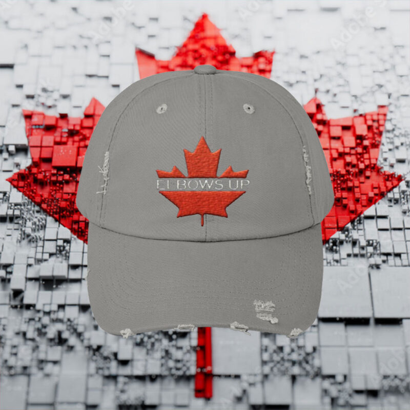 Elbows Up Embroidered Hat, Vintage Baseball Hat, Canadian Pride Anti Trump Cap