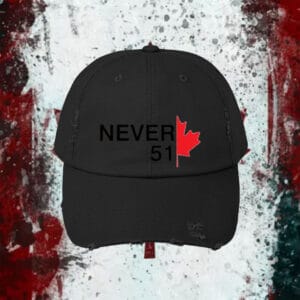 Elbows Up Embroidered Never 51 Canada Pride Hat