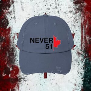 Elbows Up Embroidered Never 51 Canada Pride Hat