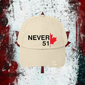 Elbows Up Embroidered Never 51 Canada Pride Hat