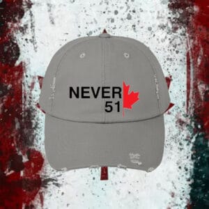 Elbows Up Embroidered Never 51 Canada Pride Hat