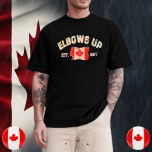 Elbows Up Est 1867 Canada Flag Vintage T-shirt