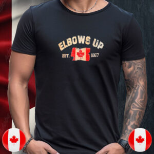 Elbows Up Est 1867 Canada Flag Vintage T-shirt