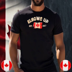 Elbows Up Est 1867 Canada Flag Vintage T-shirt