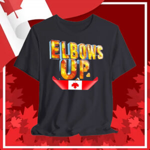 Elbows Up Fluorite Energy Canada Flag T-Shirt