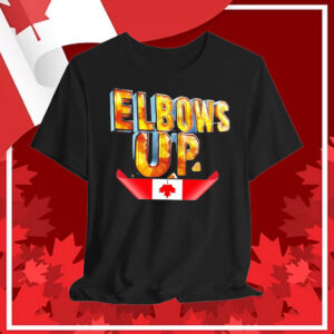 Elbows Up Fluorite Energy Canada Flag T-Shirt