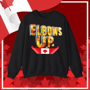 Elbows Up Fluorite Energy Canada Flag T-Shirt