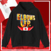 Elbows Up Fluorite Energy Canada Flag T-Shirt