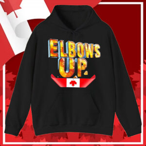 Elbows Up Fluorite Energy Canada Flag T-Shirt