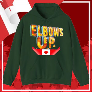Elbows Up Fluorite Energy Canada Flag T-Shirt