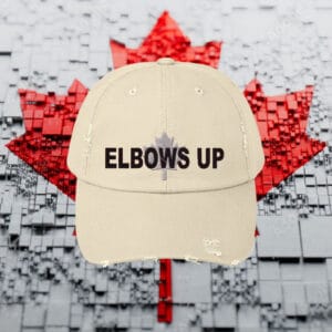 Elbows Up Hat - Retro Trucker Hat, Canada is Not For Sale Hat