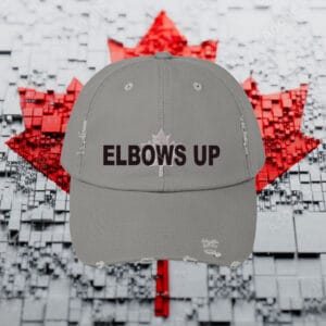 Elbows Up Hat - Retro Trucker Hat, Canada is Not For Sale Hat