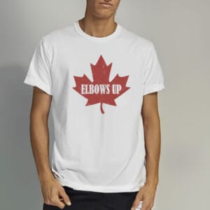 Elbows Up Hockey Shirt, True North Strong and Free, Canadian Pride Shirt