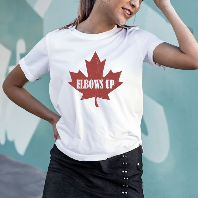 Elbows Up Hockey Shirt, True North Strong and Free, Canadian Pride Shirt
