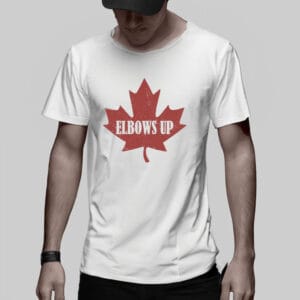 Elbows Up Hockey Shirt, True North Strong and Free, Canadian Pride Shirt
