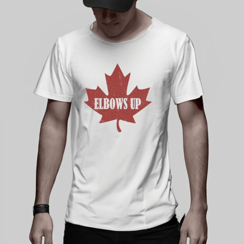 Elbows Up Hockey Shirt, True North Strong and Free, Canadian Pride Shirt