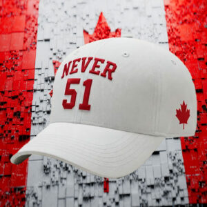 Elbows Up Never 51 Baseball, Canada Pride Hat