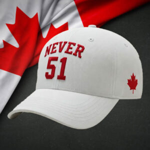 Elbows Up Never 51 Baseball, Canada Pride Hat