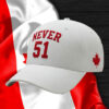 Elbows Up Never 51 Baseball, Canada Pride Hat