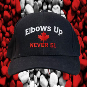 Elbows Up Never 51 Baseball Hat